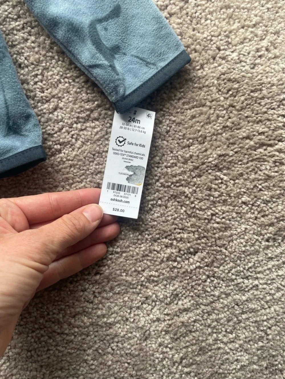 NWT OshKosh B'gosh baby Boy Penguin Microfleece Zip-Up Jacket